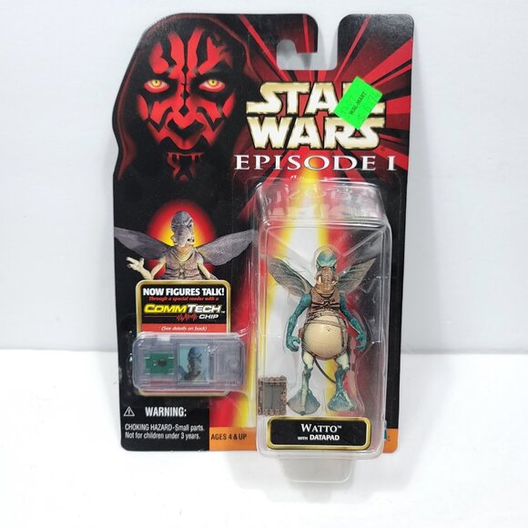 Star Wars Episode I WATTO Action Figure With Data pad Hasbro  CommTech Chip NEW - Picture 1 of 5